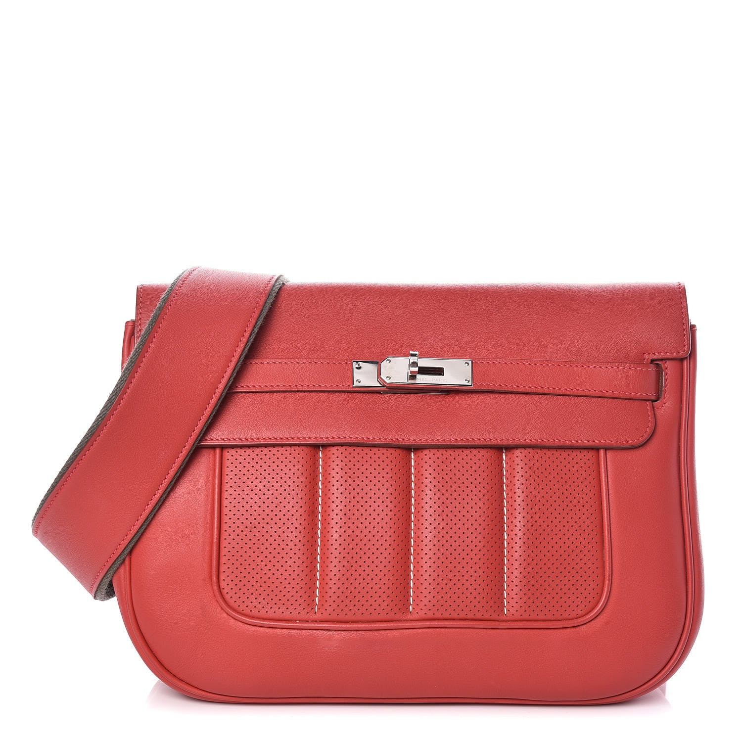 Hermes Veau Swift Sac Berline 28 Vermillion 1 of 10