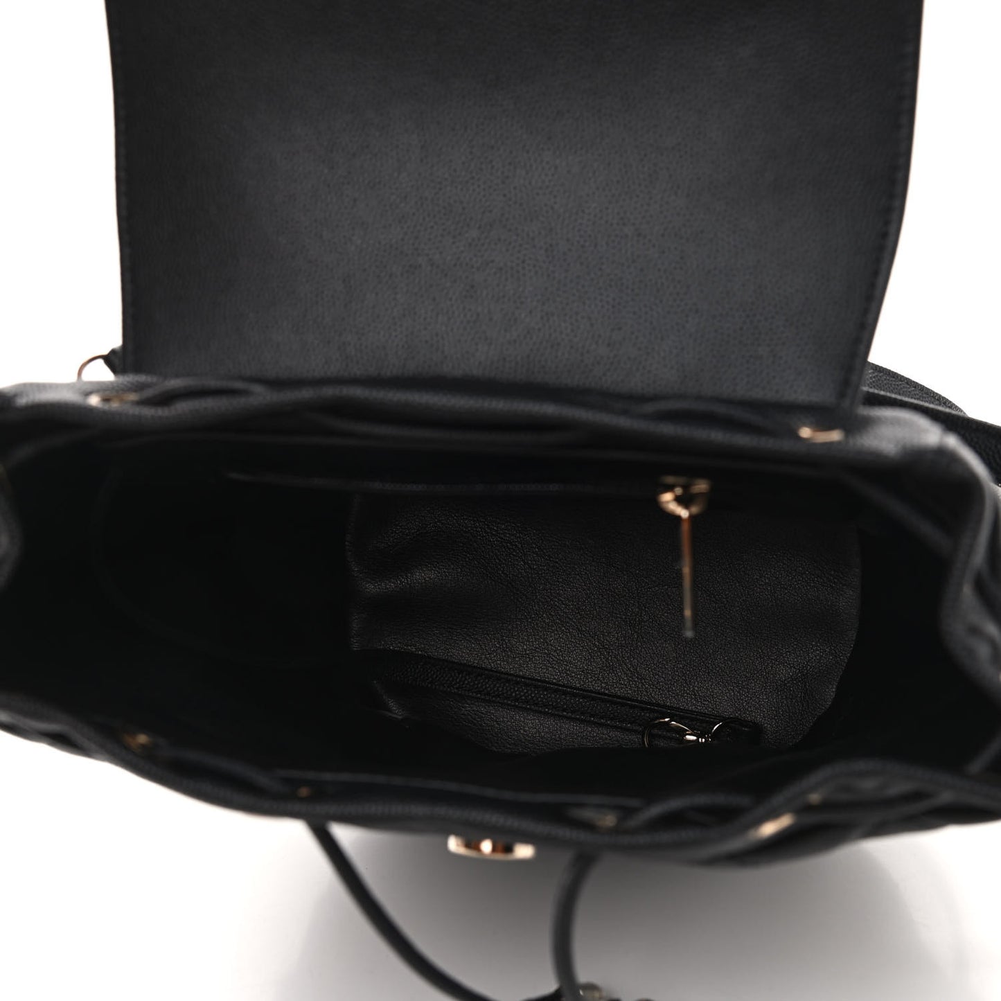 Caviar Quilted Small Filigree Backpack Black