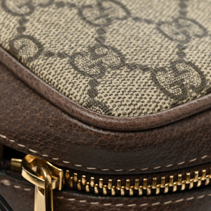 Gucci GG Supreme Monogram Web Mini Ophidia Shoulder Bag Brown 13 of 14