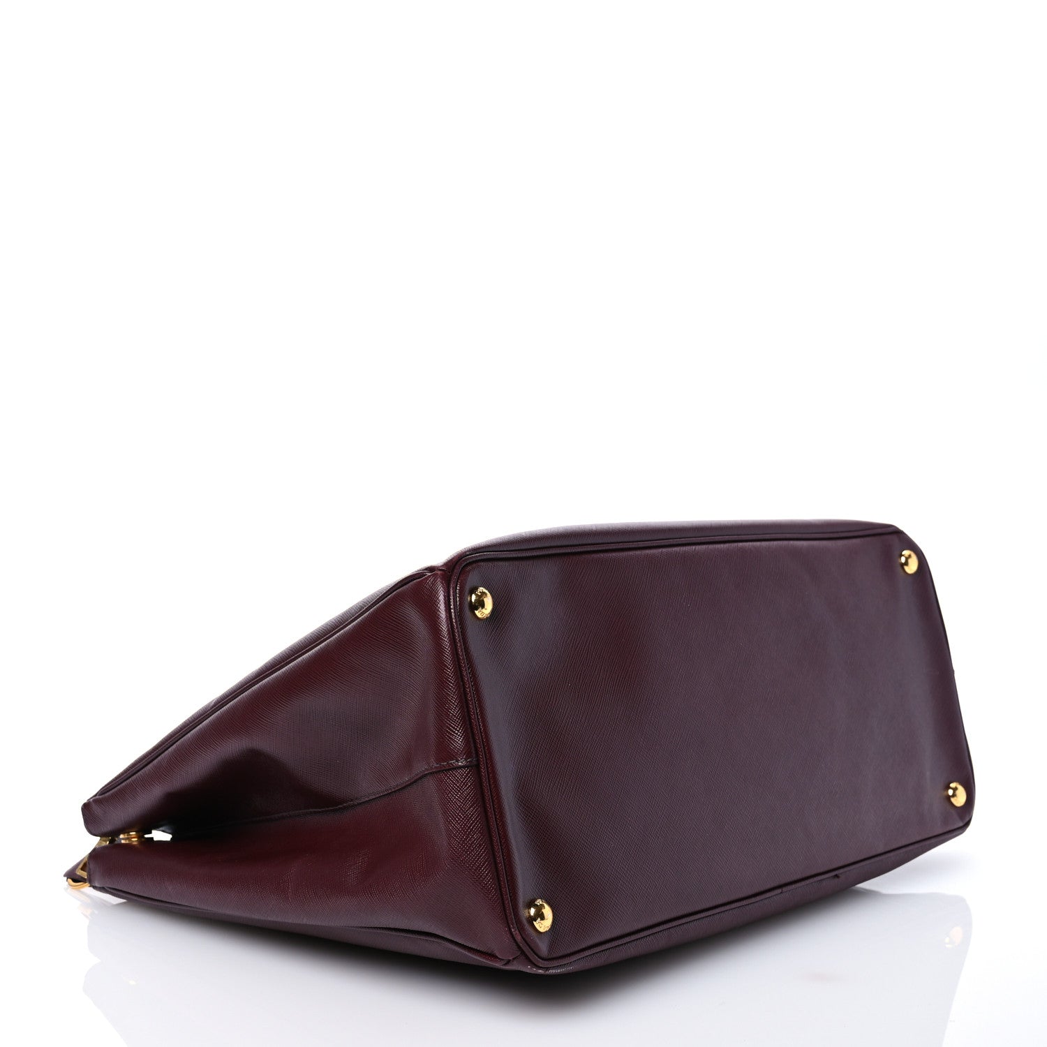 Prada Saffiano Lux Extra Large Galleria Double Zip Tote Cherry 4 of 17