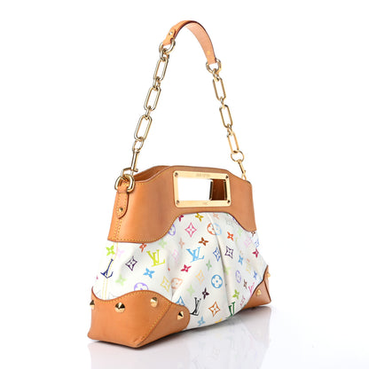 Louis Vuitton Monogram Multicolor Judy MM White 3 of 10