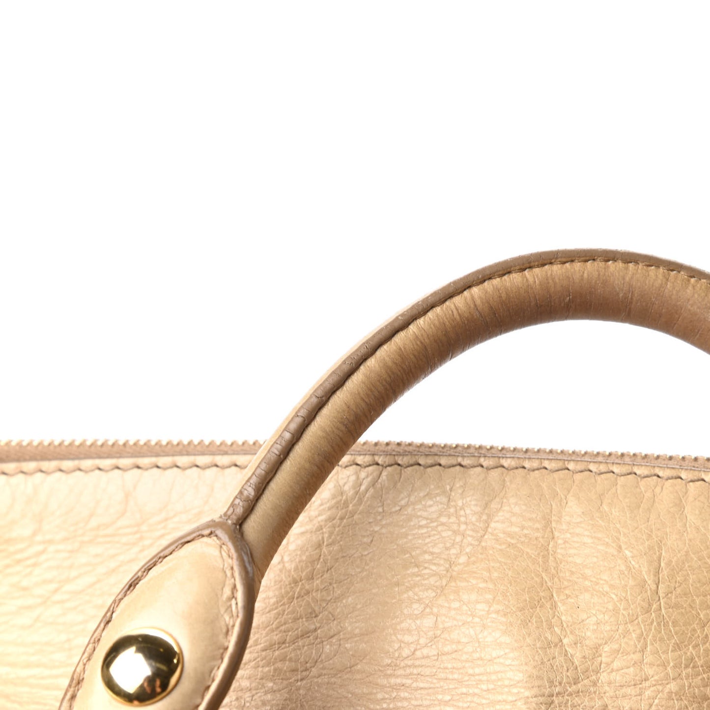 Vitello Lux Medium Bow Bag Cammeo