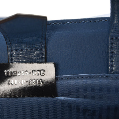 Fendi Vitello Elite Petite 2Jours Tote Blue Cobalto 9 of 9