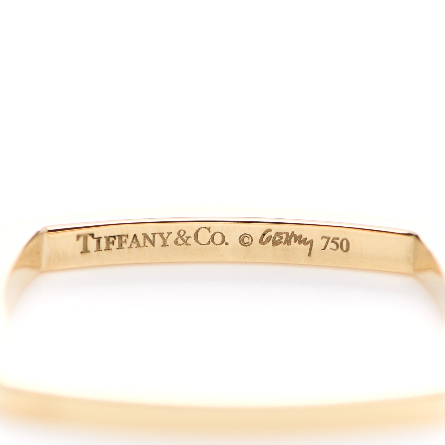 18K Yellow Gold Frank Gehry Torque Ring 49 4.75