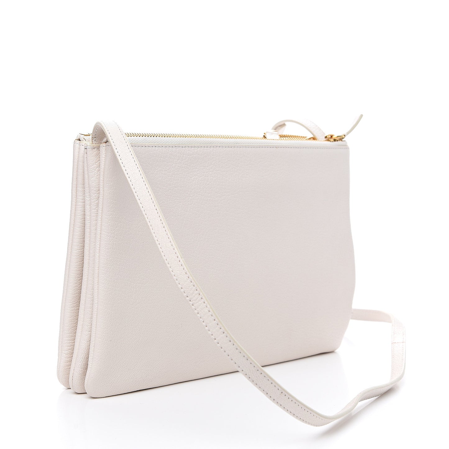 Lambskin Large Trio Crossbody Bag Linen