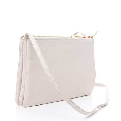 Celine Lambskin Large Trio Crossbody Bag Linen 2 of 12