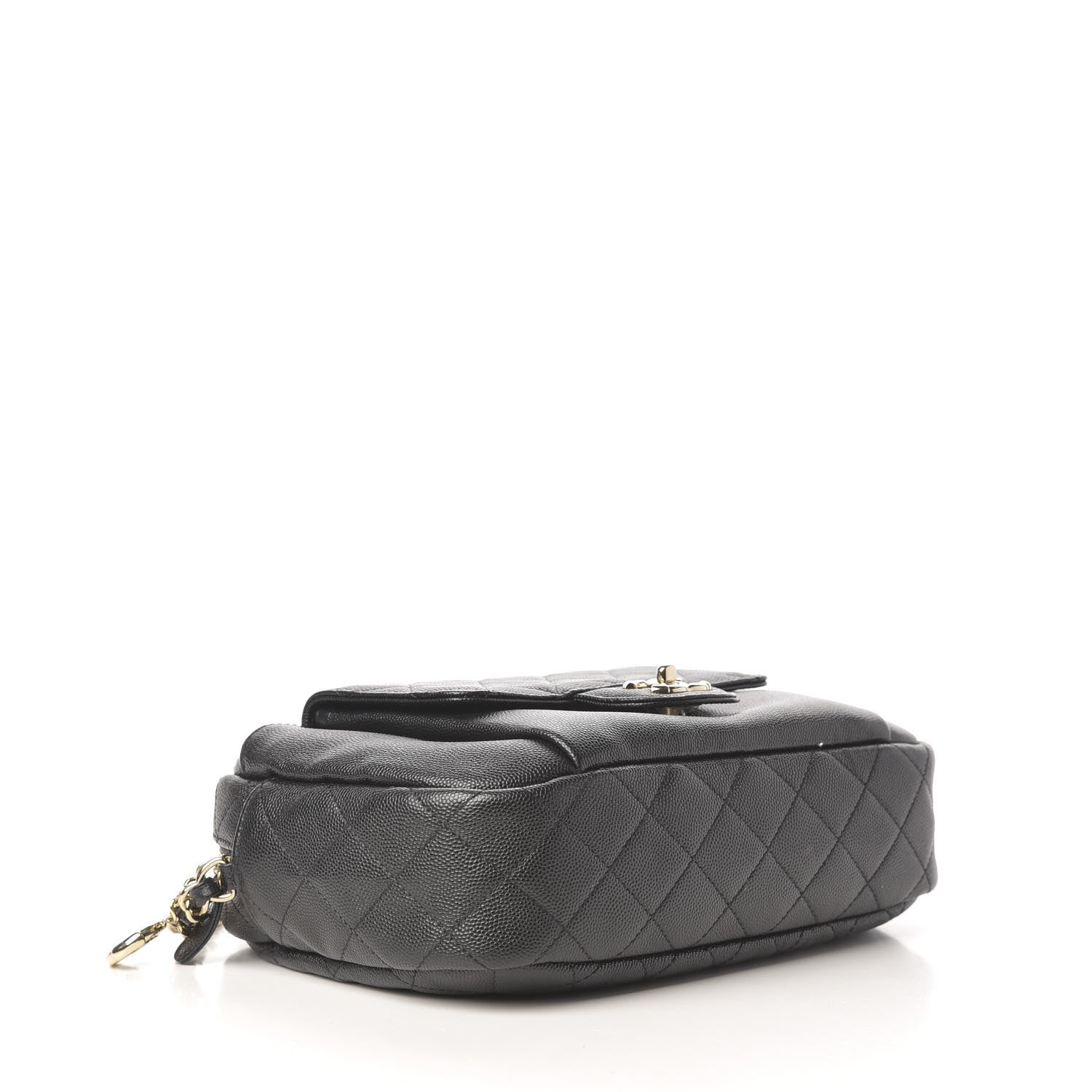 Chanel Caviar Quilted CC Day Camera Case Black 3 of 9
