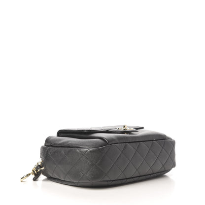 Chanel Caviar Quilted CC Day Camera Case Black 3 of 9