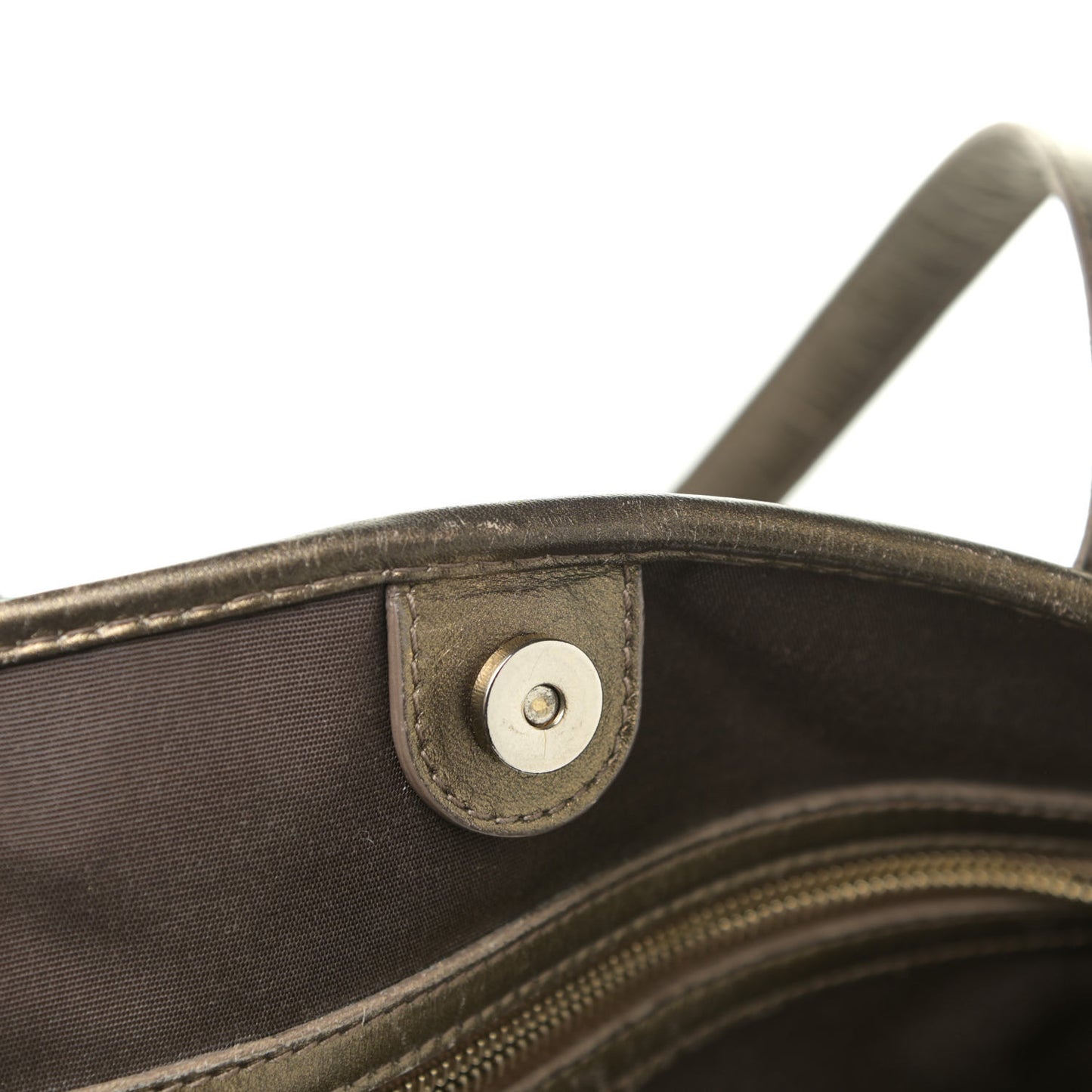 Coated Canvas Cannage Panarea Tote Bronze