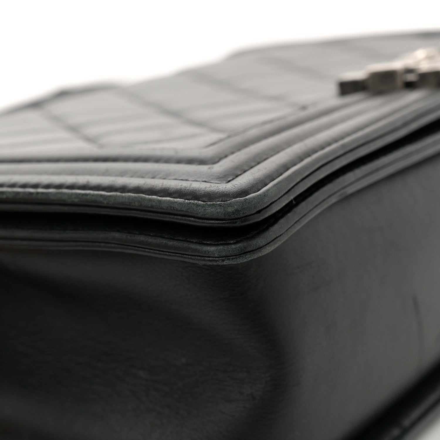 Chanel Lambskin Quilted Medium Boy Flap Black 14 of 14