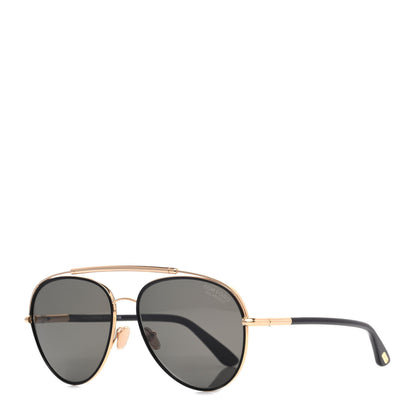Tom Ford Metal Cole Aviator Polarized Sunglasses TF285 Black 1 of 7