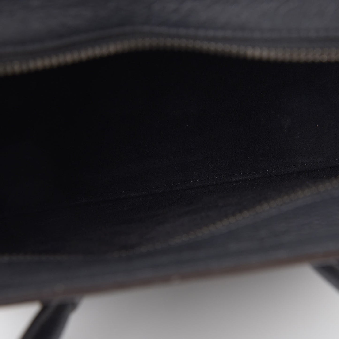 Drummed Calfskin Nano Luggage Black
