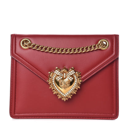 Dolce & Gabbana Smooth Calfskin Medium Devotion Crossbody Bag Poppy Red 1 of 8