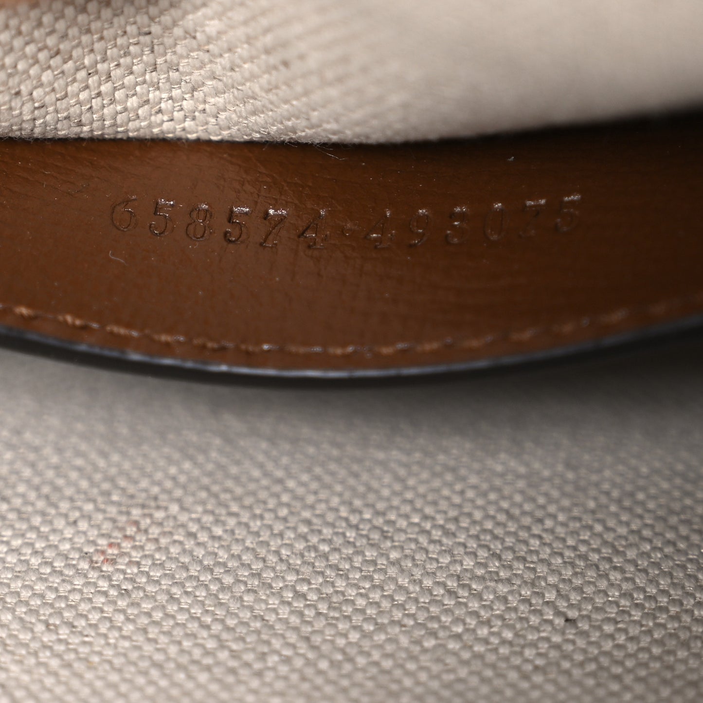 GG Supreme Monogram Web Mini Horsebit 1955 Shoulder Bag Beige Brown Sugar