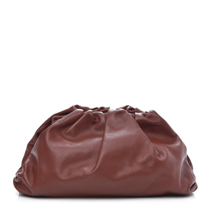 Bottega Veneta Smooth Butter Calf The Pouch Oversized Clutch Rust 1 of 10
