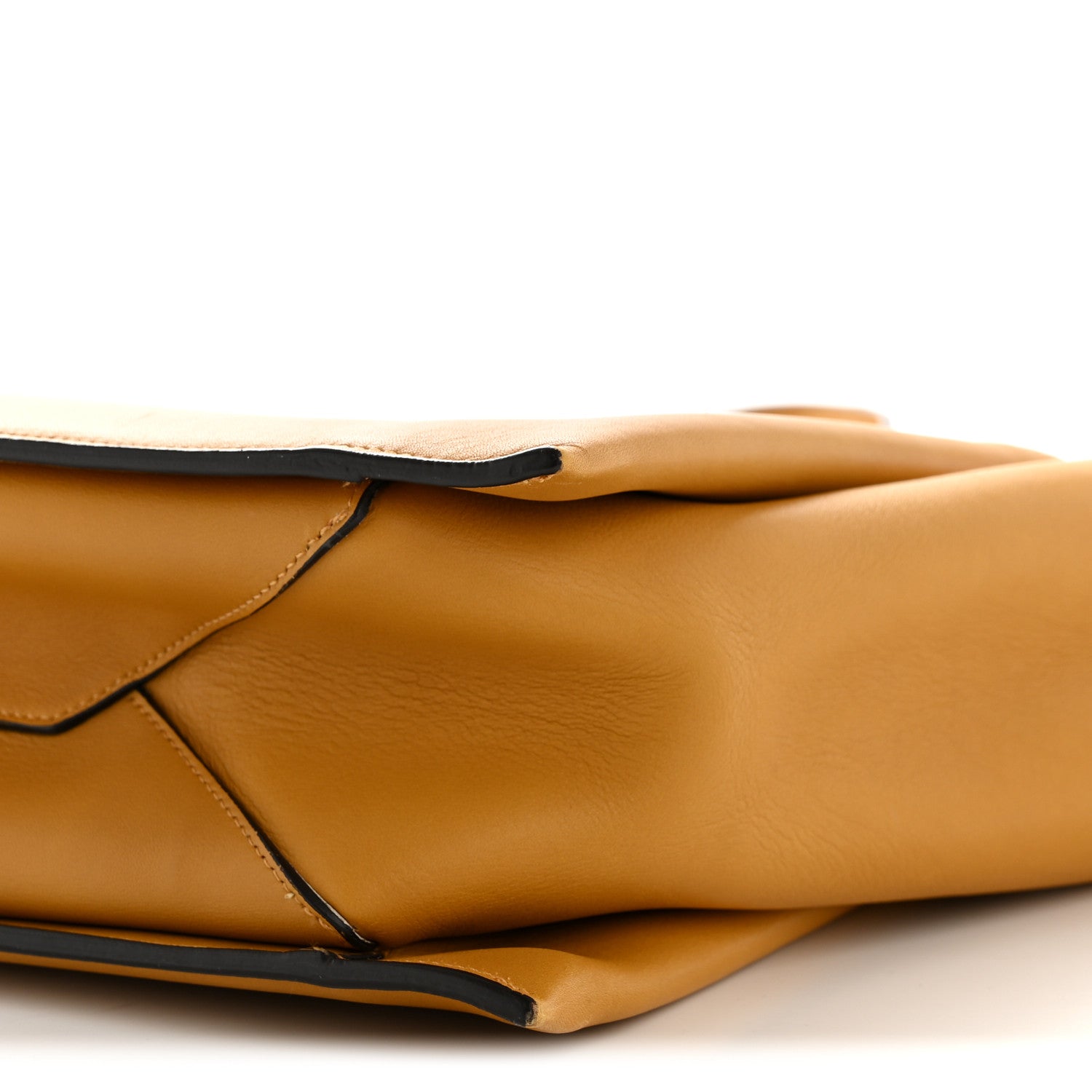 Celine Supple Natural Calfskin Medium Tri-Fold Bag Ocre 10 of 13