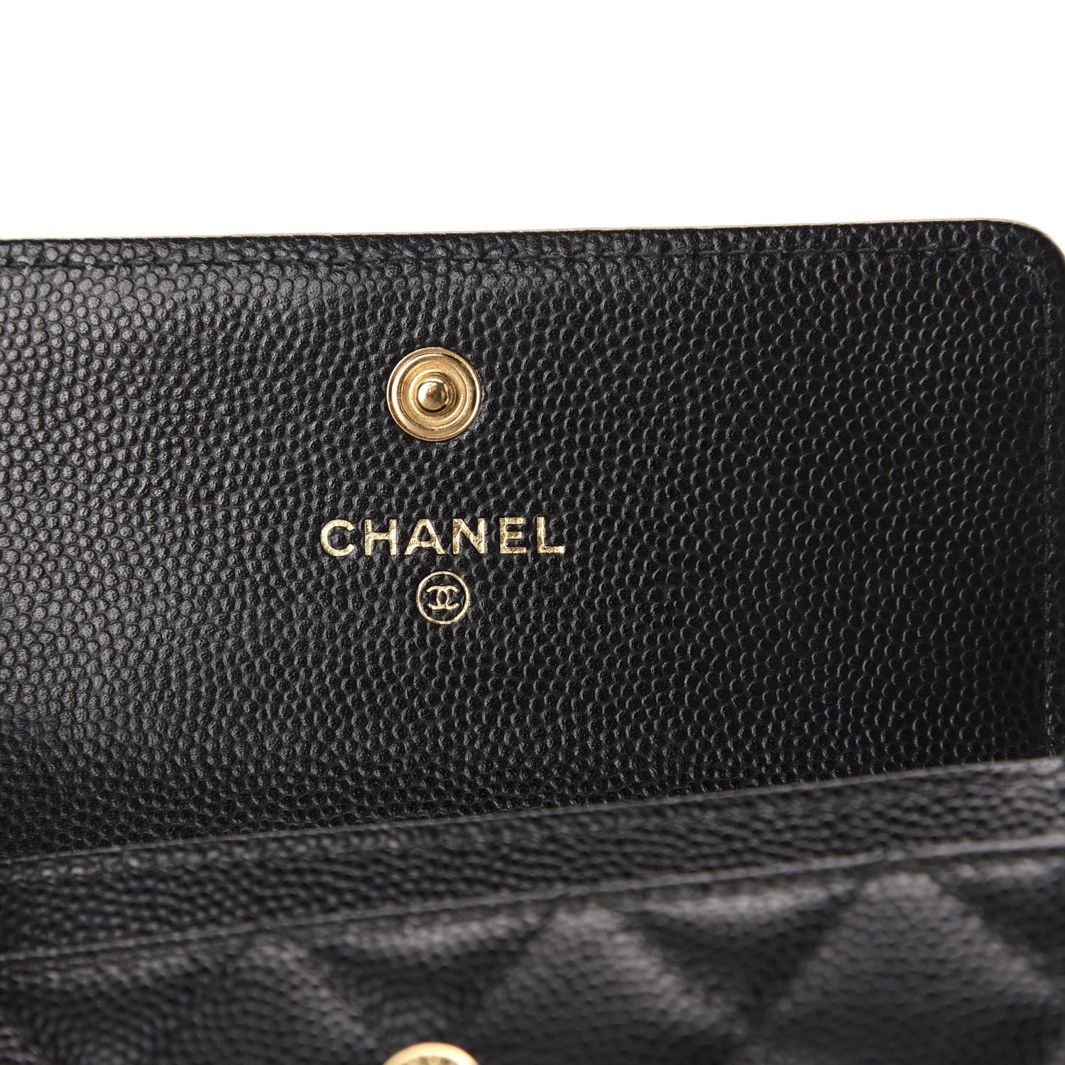 Chanel Caviar Quilted Boy Flap Card Holder Black 6 of 9