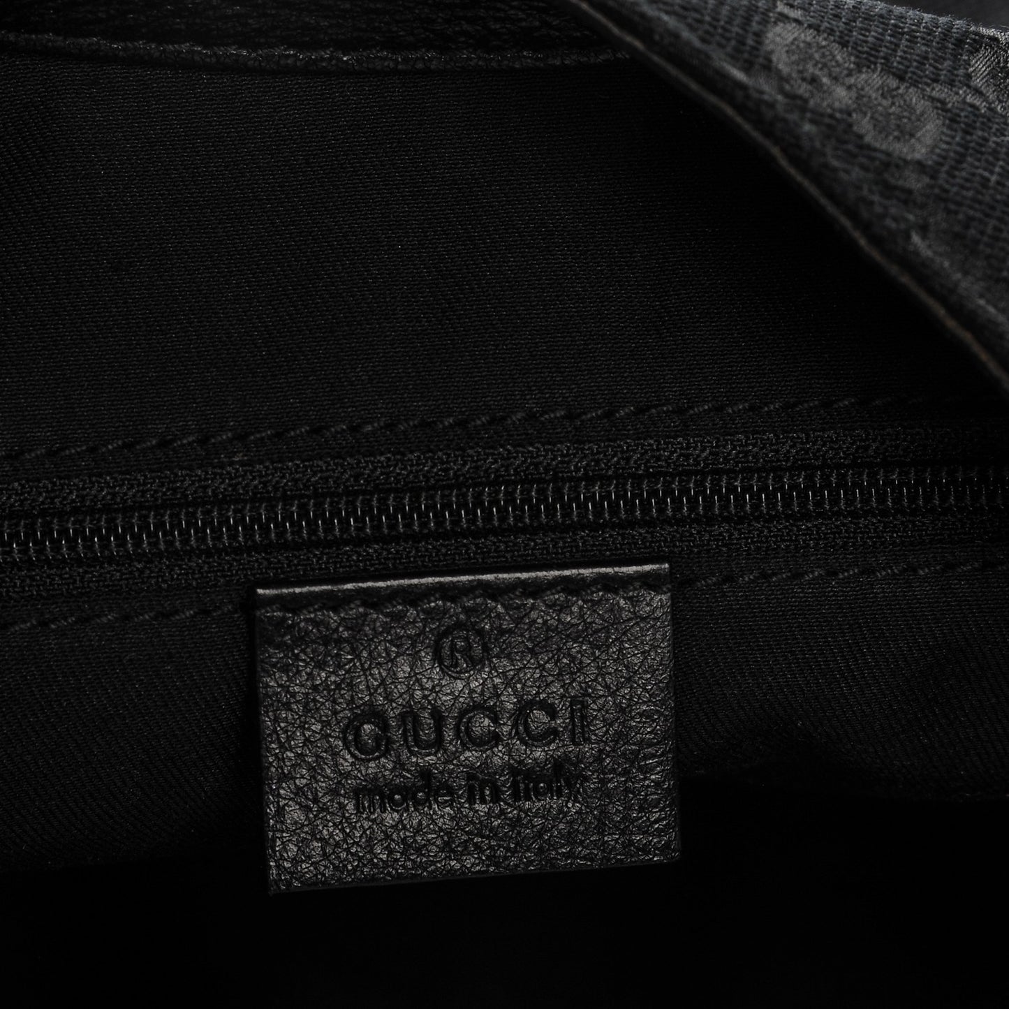 Monogram Large New Ladies Web Hobo Black