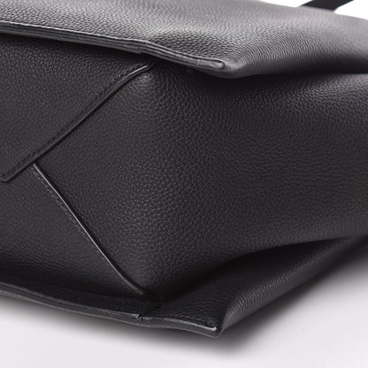 Celine Baby Grained Calfskin Medium Tri-Fold Bag Black 9 of 13