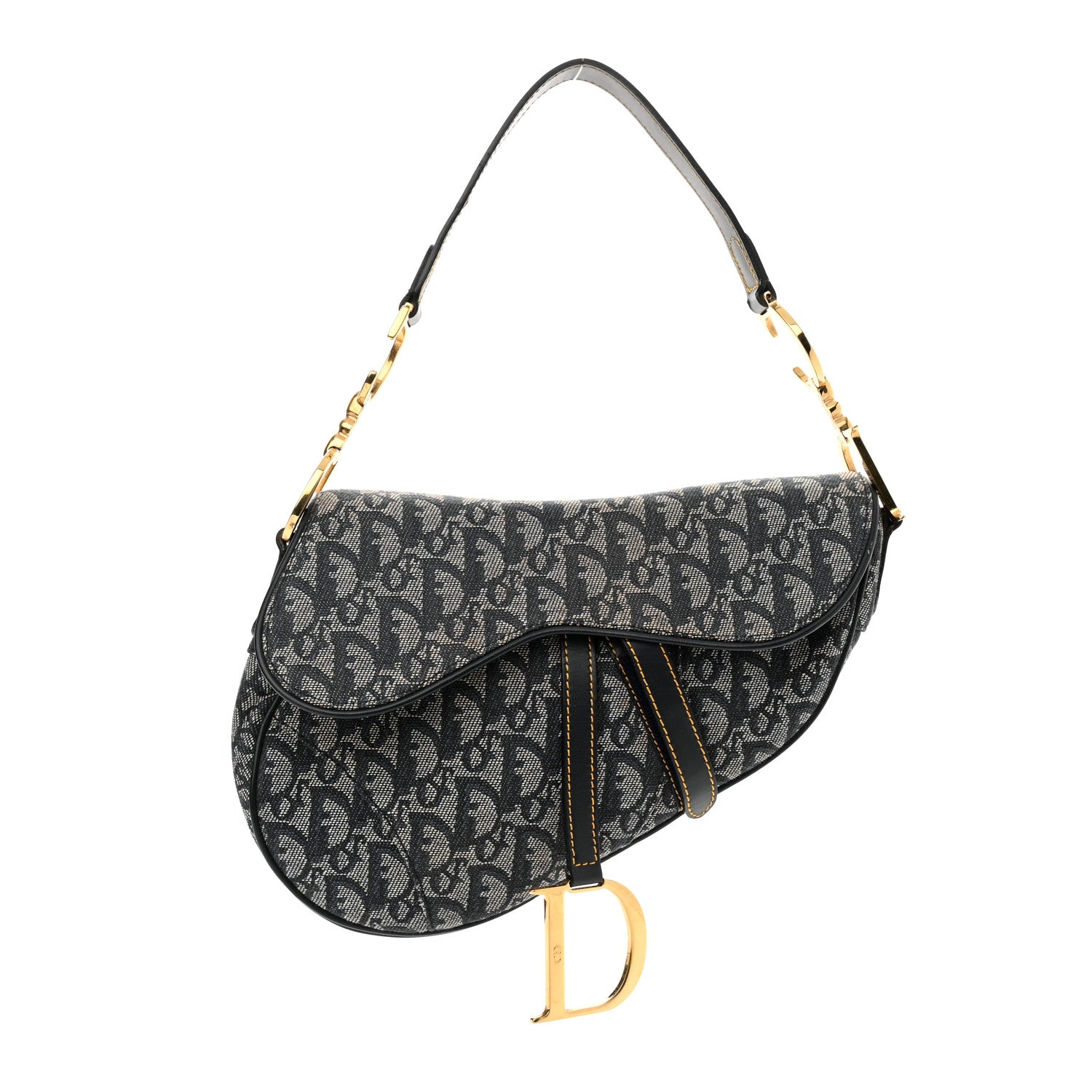 Christian Dior Monogram Saddle Bag Blue 1 of 10