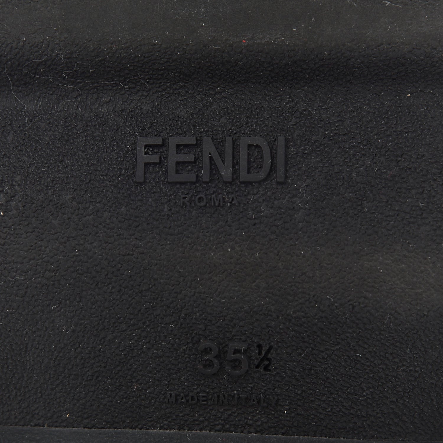Fendi Neoprene Calfskin Rainbow Studded Sneaker 35.5 Gray 6 of 15