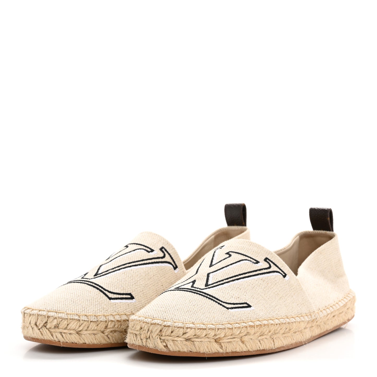 Canvas Seashore Espadrille Flats 39 Ecru