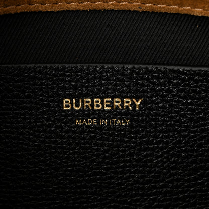 Burberry Derby Calfskin House Check Small Macken Crossbody Bag Black 6 of 10