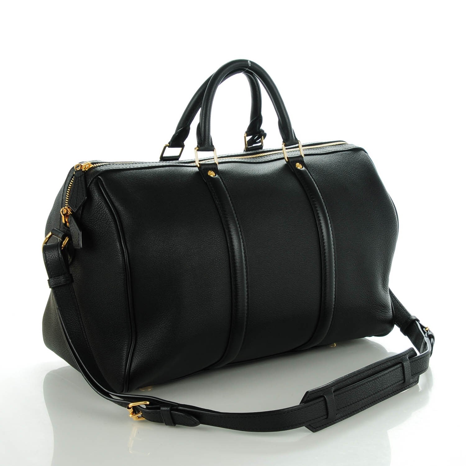 Louis Vuitton Veau Cachemire SC Bag MM Black 3 of 7