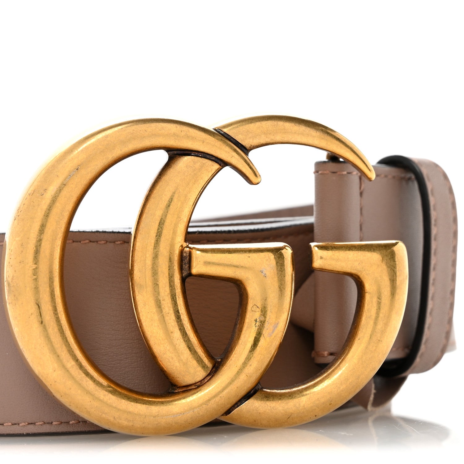 Gucci Calfskin Double G 40mm Belt 80 32 Porcelain Rose 8 of 8