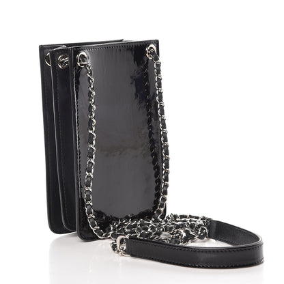 Chanel Patent CC Phone Holder Crossbody Black 3 of 9