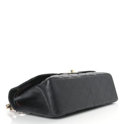 Chanel Caviar Quilted Jumbo Double Flap Black 3 of 14