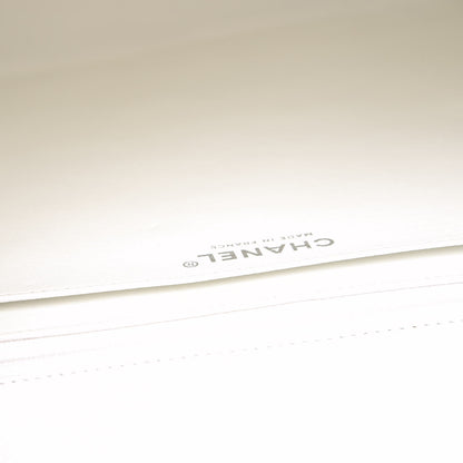 Chanel Caviar Quilted Jumbo Single Flap White 7 of 11