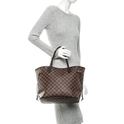 Louis Vuitton Damier Ebene Neo Neverfull MM Rose Ballerine 2 of 7