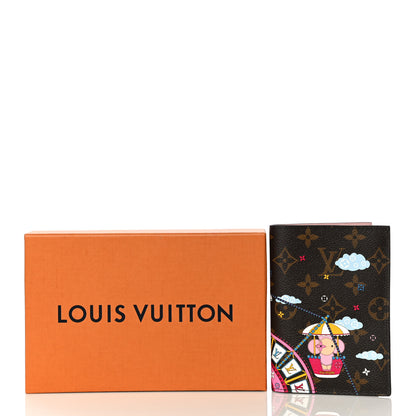 Louis Vuitton Monogram 2020 Christmas Animation Big Wheel Passport Cover Rose Ballerine 8 of 8