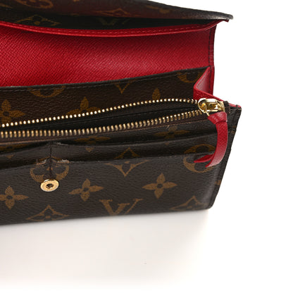 Louis Vuitton Monogram Emilie Wallet Rouge 9 of 11