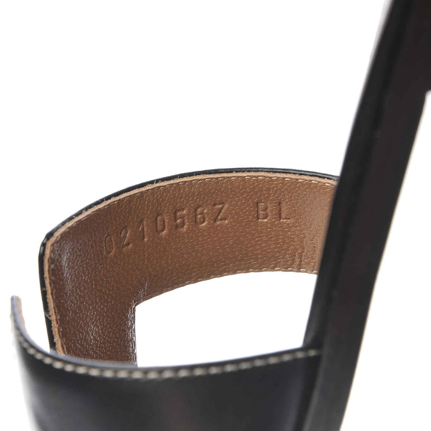 Hermes Box Calfskin Oran Sandals 37 Black 8 of 17