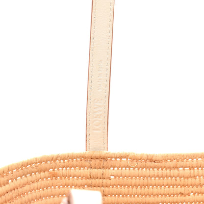 Loewe Raffia Square Small Basket Tote Bag Natural White 6 of 10