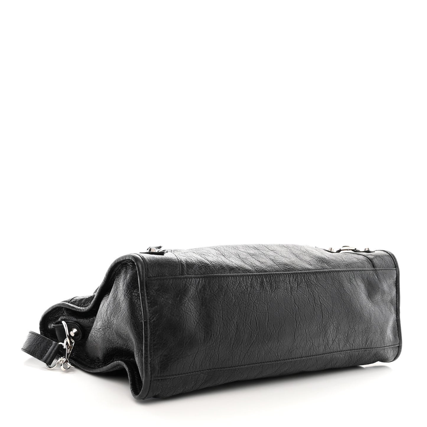Agneau Classic Silver Hardware City Black