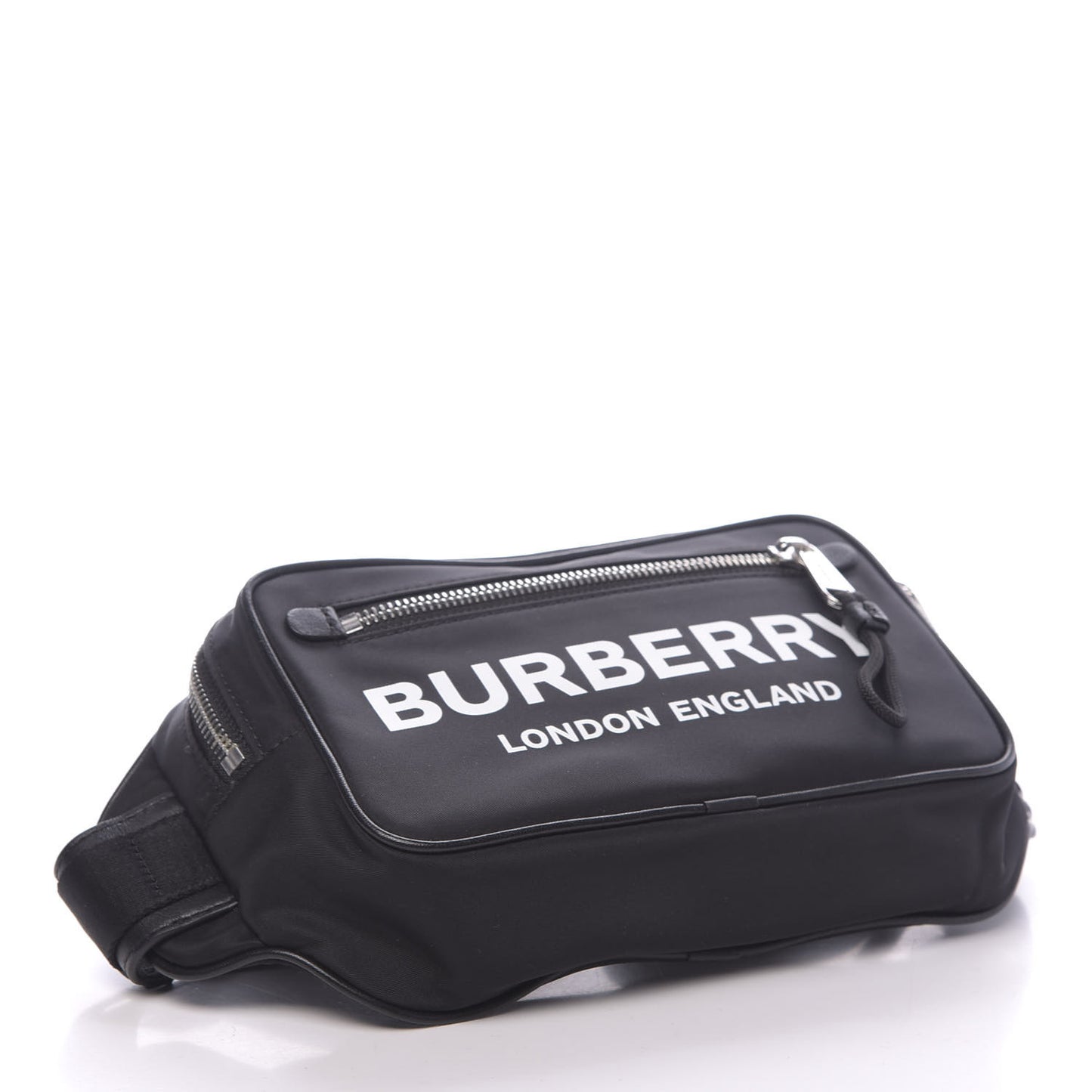 Econyl Logo Print Bum Bag Black