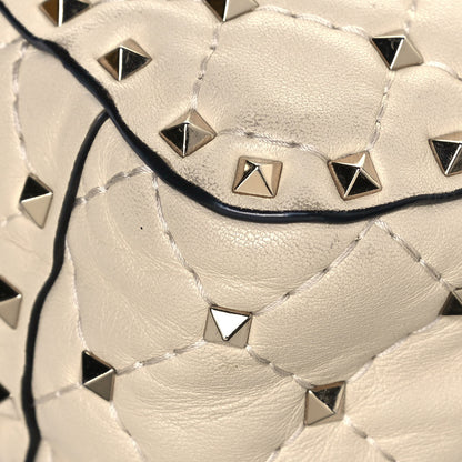 Valentino Garavani Nappa Medium Rockstud Spike Shoulder Bag Light Ivory 11 of 21