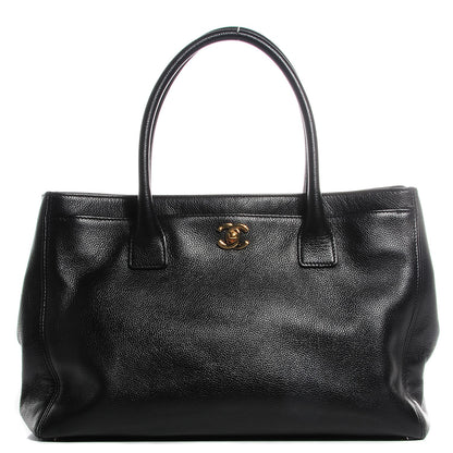 Chanel Calfskin Cerf Executive Shopper Tote Black 1 of 8