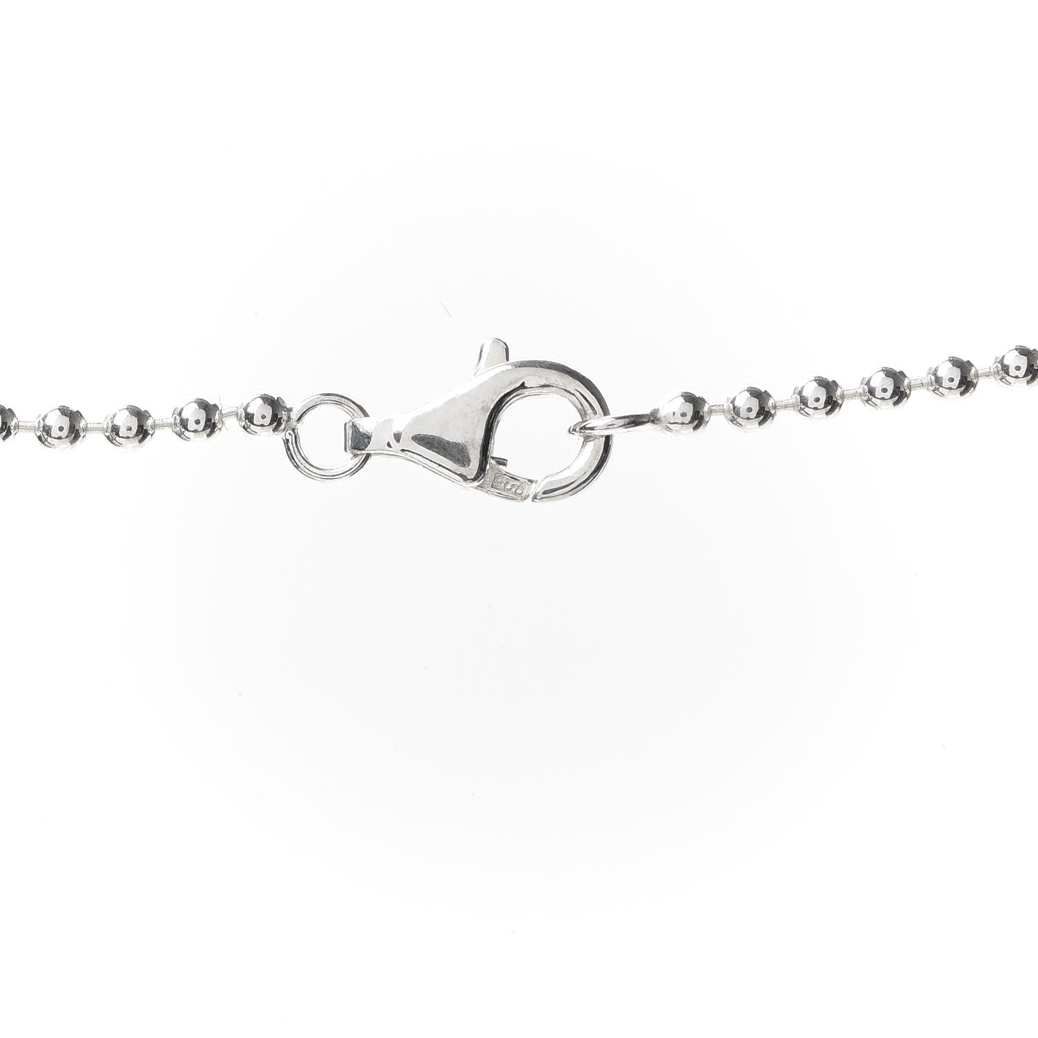 Tiffany Sterling Silver Square Cross Pendant Necklace 5 of 5
