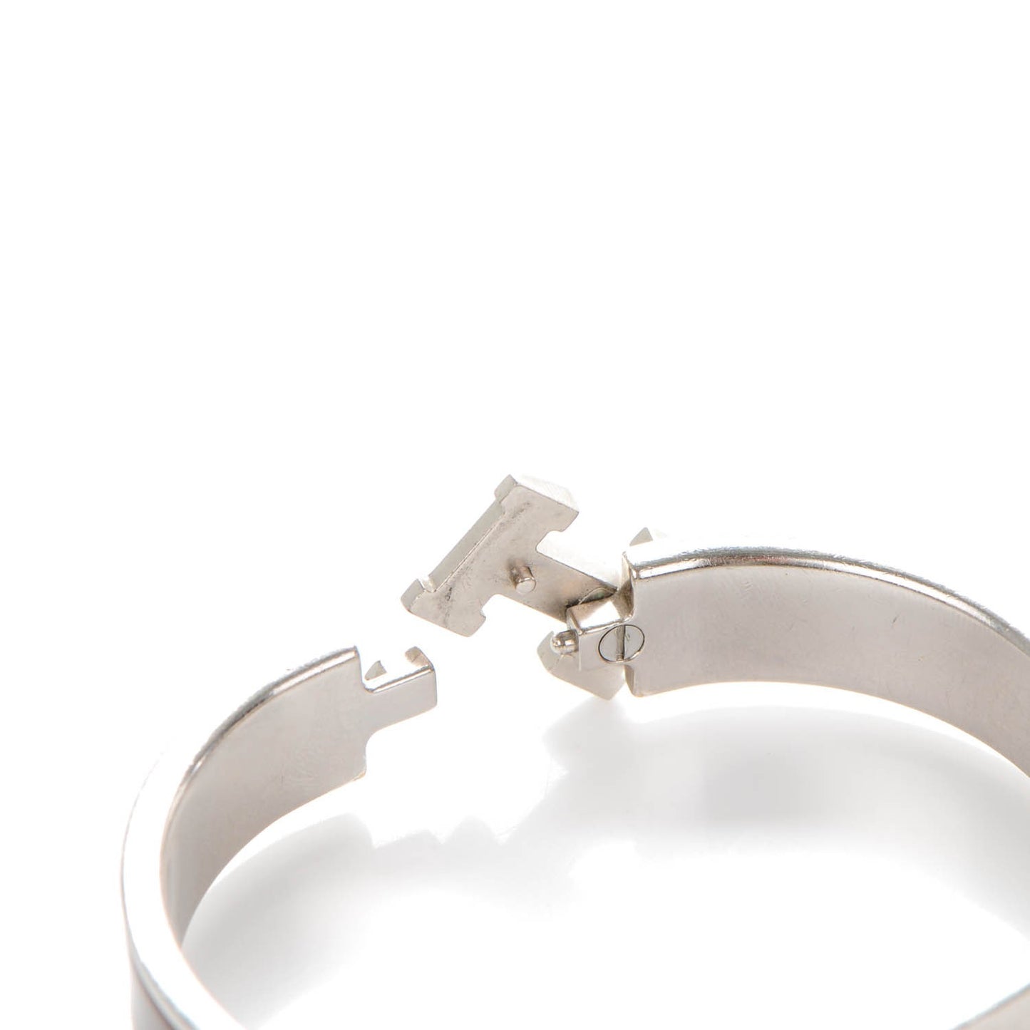 Enamel Narrow Clic Clac H Bracelet PM Chocolate