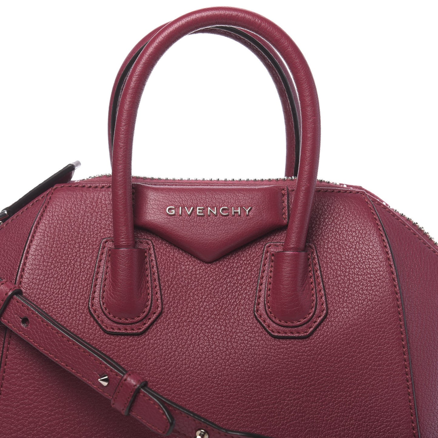 Sugar Goatskin Mini Antigona Fig Pink