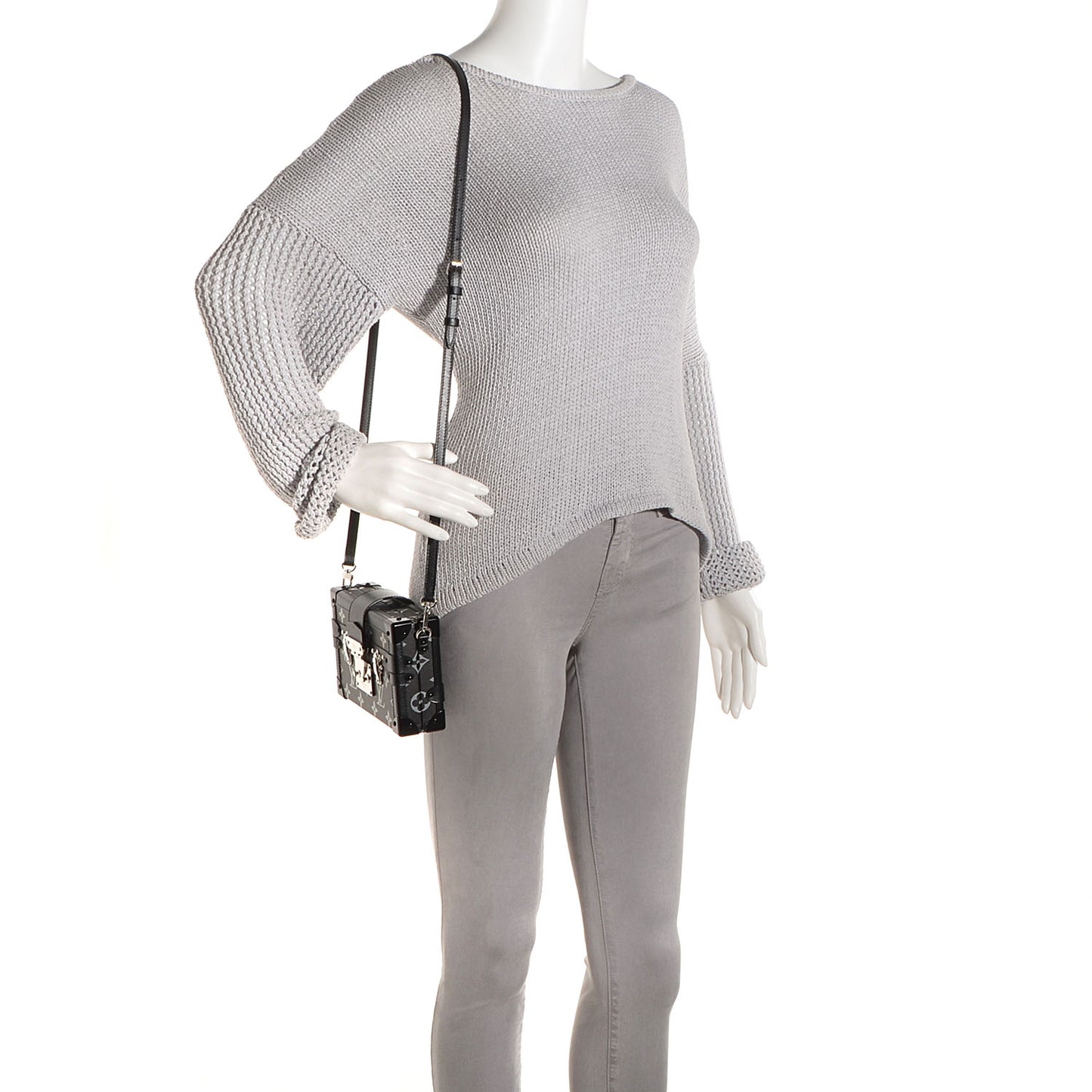 Reflective Petite Malle Black