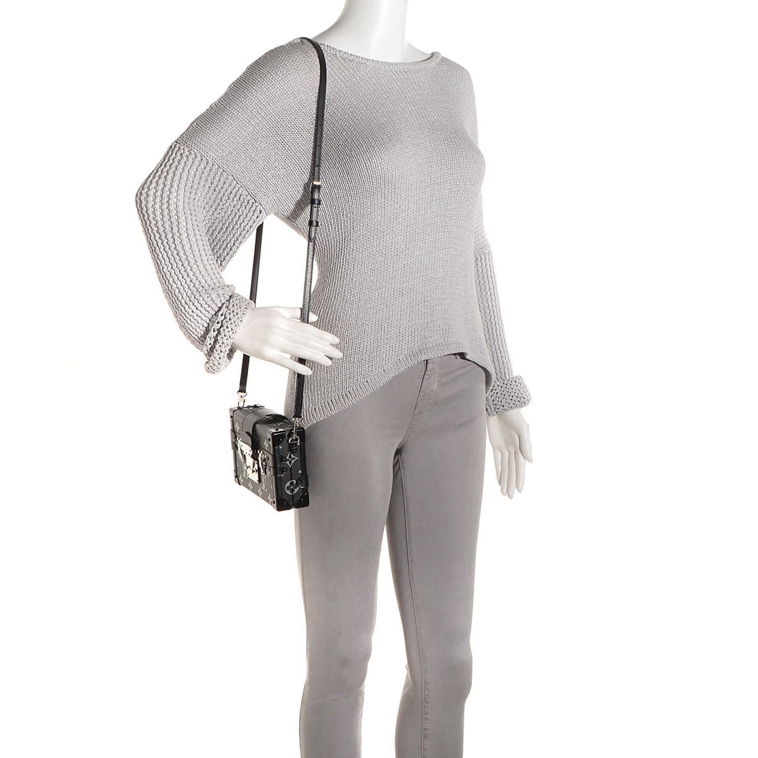 Louis Vuitton Reflective Petite Malle Black 2 of 7