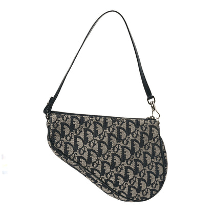 Christian Dior Monogram Mini Saddle Pochette Black 3 of 9