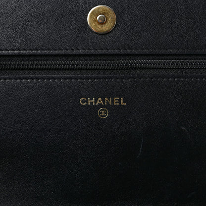 Chanel Caviar Quilted Boy Wallet On Chain WOC Black 6 of 11