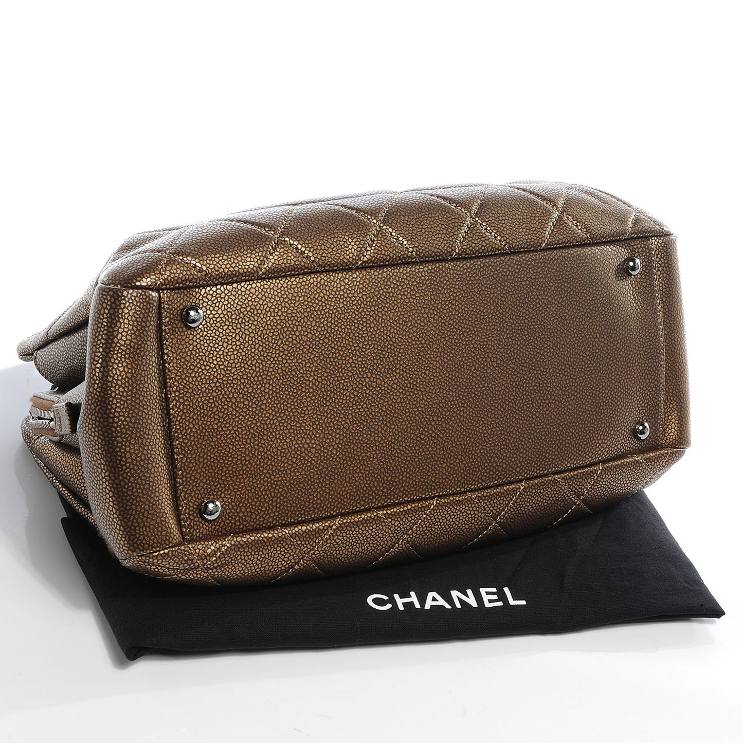 Caviar Timeless CC Shopping Tote Bronze