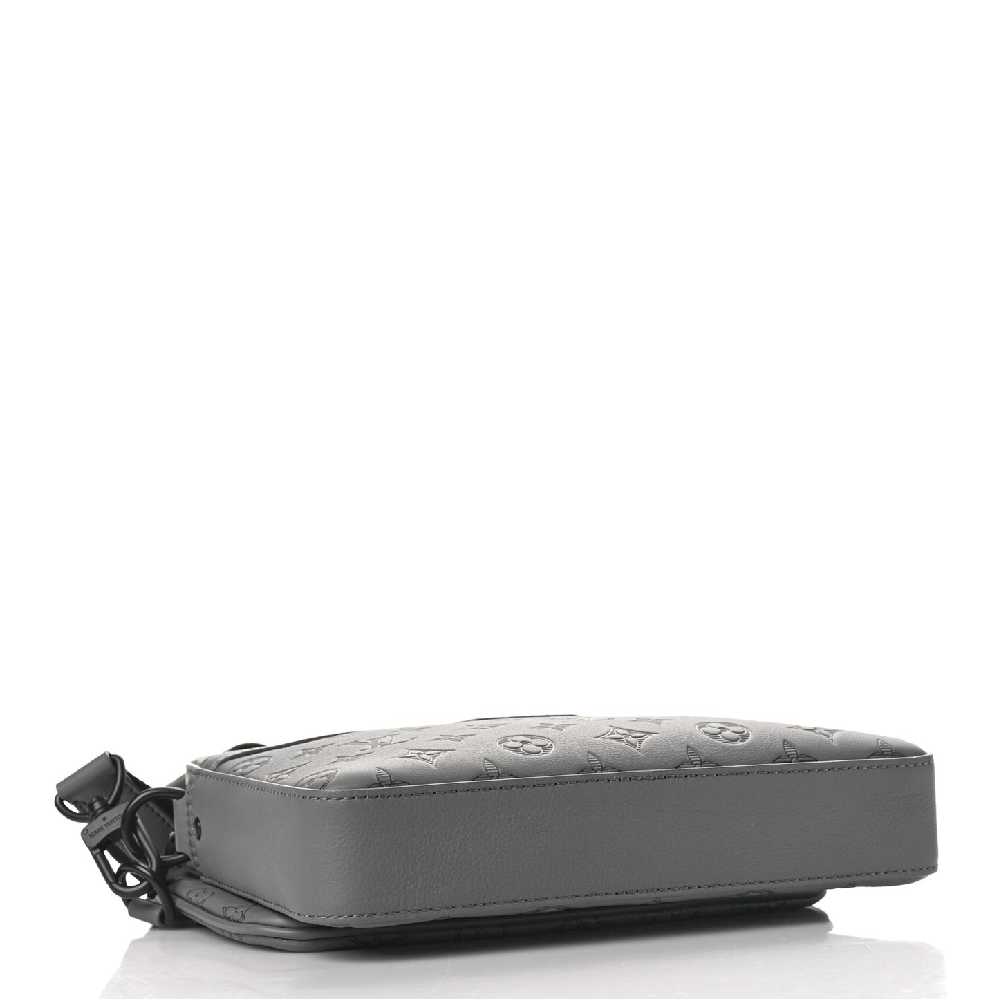 Calfskin Monogram Shadow Trio Messenger Anthracite Gray